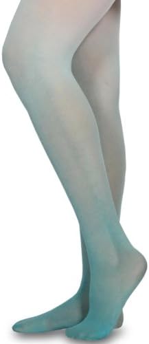 TeeHee Ombre Mini Mash Dip Dye Microfiber Women's Fashion Tights (M/L, Grotto)