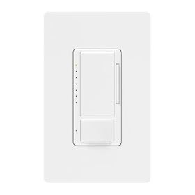 Lutron MS-OP600M-WH Maestro 600 Watt Multi-Location Dimmer with Occupancy Sensor, White