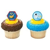 WallE and Eve Cupcake Ring Toppers - 12 ct