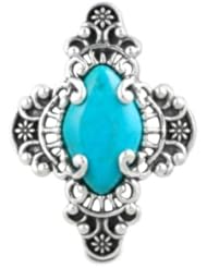 Relios Sterling Silver Turquoise Statement Enhancer