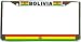 Bolivia Bolivian Flag Chrome License Plate Frame Holder