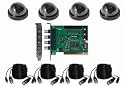 PRO-GVK4D 4 Color Sony CCD Dome Camera and Geovision Card Kit