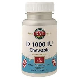 D2 1000 IU Peppermint - 100 - Chewable
