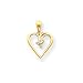 14k Heart Pendant Mounting