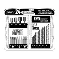 Mibro 871220 24-Piece Titanium Coated Drill Bit and Driver Set
