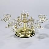 7 Gold Metal Decorative Tabletop Votive Christmas Candleholder