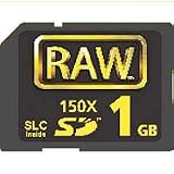 Hoodman RAW 1 GB, Class 6 150x High Speed Secure Digital Memory Card, SLC Power Miser