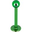 16 Gauge Green Titanium Labret Monroe
