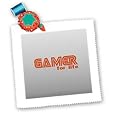 Gamer For Life on Gray - 10x10 Quilt Square