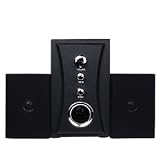 3-Piece Wood 2.1 Multimedia Speaker System (Black)