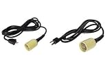 15' Lamp Cord with Vertical Socket