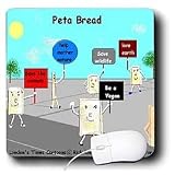 Londons Times Funny Society Cartoons - Peta Bread Demonstration - Mouse Pads
