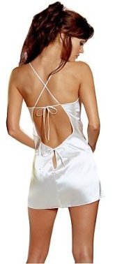 Sexy Shalimar Charmeuse Babydoll Chemise, Matching Robe and Padded Hanger - Plus Sizes Too