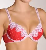 Jezebel LuLu Push Up Bra (14271) 34A/Red/White Dot