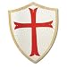 Medieval Shield Armor Knights Templar Red Cross