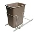 Kitchen & Housewares : KV Slide Out Bin Single Narrow 35 Quart White
