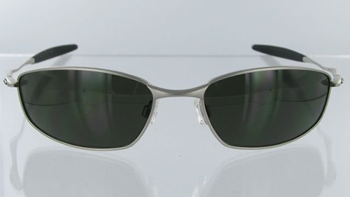 Oakley Men's Whisker Sunglasses,Silver Frame/Dark