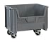 BOXBING122 - 151/4 x 197/8 x 127/16 Gray Mobile Giant Stackable Bins