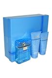 Versace Man Eau Fraiche by Versace for Men - 3 Pc Gift Set 3.4oz EDT Spray, 3.4oz Perfumed Bath and Shower Gel, 2.5oz After Shave Balm