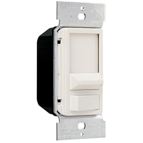 Click here to buy Pass and Seymour 90680LA 600-Watt Decorator Incandescent Slide Dimmer, Light Almond by Pass & Seymour.