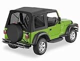 2003-2006 Jeep Wrangler Supertop Soft Top w/o Doors Use w/Factory Steel Full Doors w/Tinted Windows Black Diamond