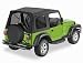 2003-2006 Jeep Wrangler Supertop Soft Top w/o Doors Use w/Factory Steel Full Doors w/Tinted Windows Black Diamond