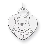 Sterling Silver Disney Winnie the Pooh Heart Charm