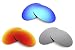 VL Polarized Ice Blue, Fire Red & Silver Ice Replacement Lenses for Oakley Romeo 1 Sunglasses Combo