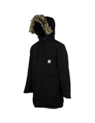 Carhartt Mens Down Kalkaska Snorkel Parka, Black, 2X