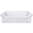 Simply Shabby Chic Cotton Duck sofa slipcover - White (Sofa)