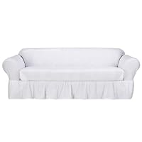 Simply Shabby Chicandreg; Cotton Duck Sofa Slipcover - White