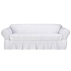 Simply Shabby Chic® Cotton Duck Sofa Slipcover - White