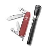 Victorinox Swiss Army Recruit Knife and Mini-Mag Flashlight Set