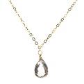 Gold-Over-Silver Rose Quartz Necklace - 18"