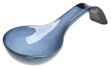 Sango Nova Blue Ceramic Spoon Rest