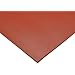 Silicone Sheet, 70A Durometer, Solid, Smooth Finish, No Backing, Red, Inch