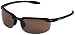 Select-A-Vision Coppertone Polarized High Performance Sunglass, Shiny Black Frame, Brown Lens