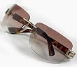 Bay Studio Square Rimless with Rhinestone Temple