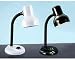 Catalina Lighting W1300BLK Gooseneck Desk Lamp with Metal Shade, 16 High, Black