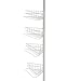 Tension Rod with 4 Baskets - White