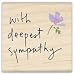 Inkadinkado Rubber Stamp-Kathy Davis Flower Sympathy