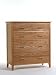Sherwood 3+2 drawer chest in natural ash