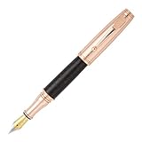 Monteverde Invincia, Rose Gold with Black Carbon Fiber Fountain Pen (MV40062)