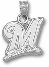 Milwaukee Brewers Sterling Silver Pendant