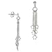 Sterling Silver Star of David Charm Earrings