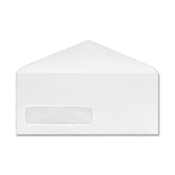 New-Columbian CO170 - Poly-Klear Single Window Envelopes, #10, White, 500/Box - WEVCO170