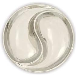 Achla Yin Yang Polished Aluminum Birdbath 12 Diameter from Birdbaths