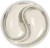 Achla Yin Yang Polished Aluminum Birdbath 12 Diameter