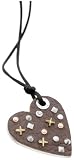 Miss Sixty Kult Collection Leather Heart Pendant w/ Diamond-Accent