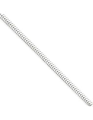 2.5mm, Sterling Silver, Diamond-Cut Snake Chain, 24 inch